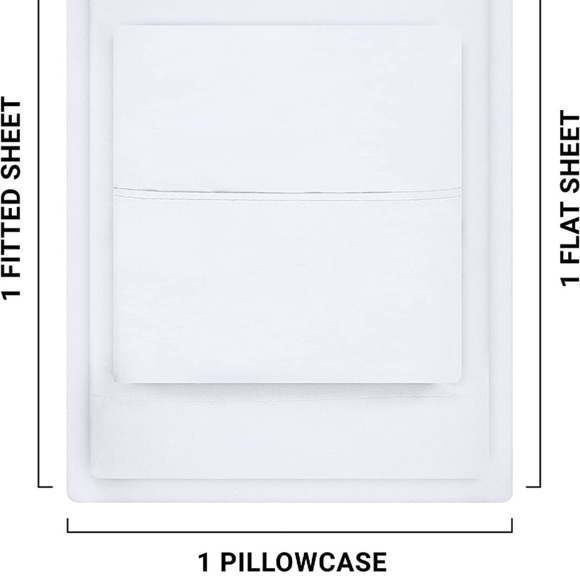 Utopia Bedding Twin Bed Sheets Set - 3 Piece Bedding (Twin, White) - Picture 3 of 4